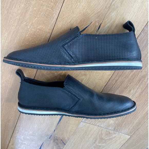 Men’s URI MINKOFF Union Leather Slip On Sneaker Loafer 10 - Picture 6 of 11